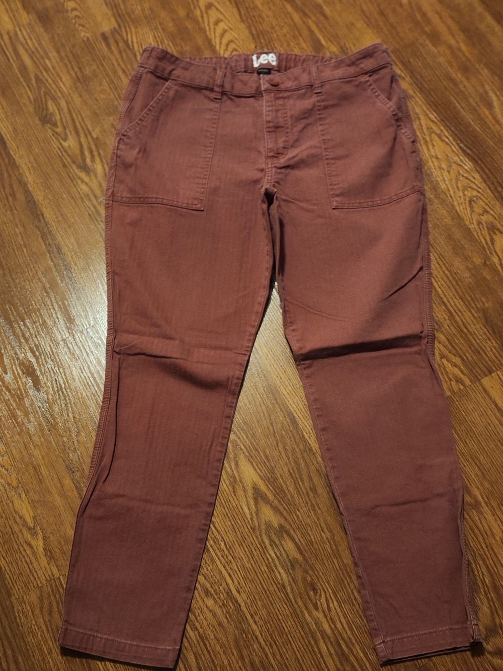 Lee Women's Rust-Colored Stretch Skinny Pants